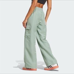 adidas Mint Green Wide Leg Cargo Pants